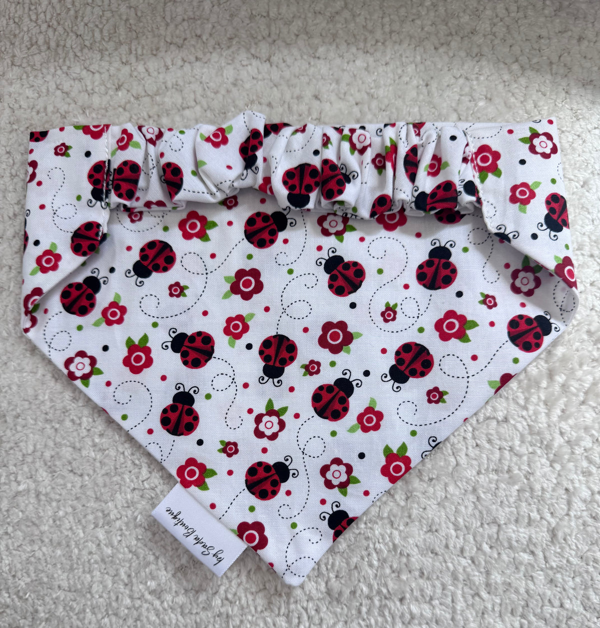 Ladybug Garden Handmade Dog Bandana