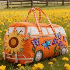 Groovy Getaway Camper Tote Bag - 5 Colorful Designs